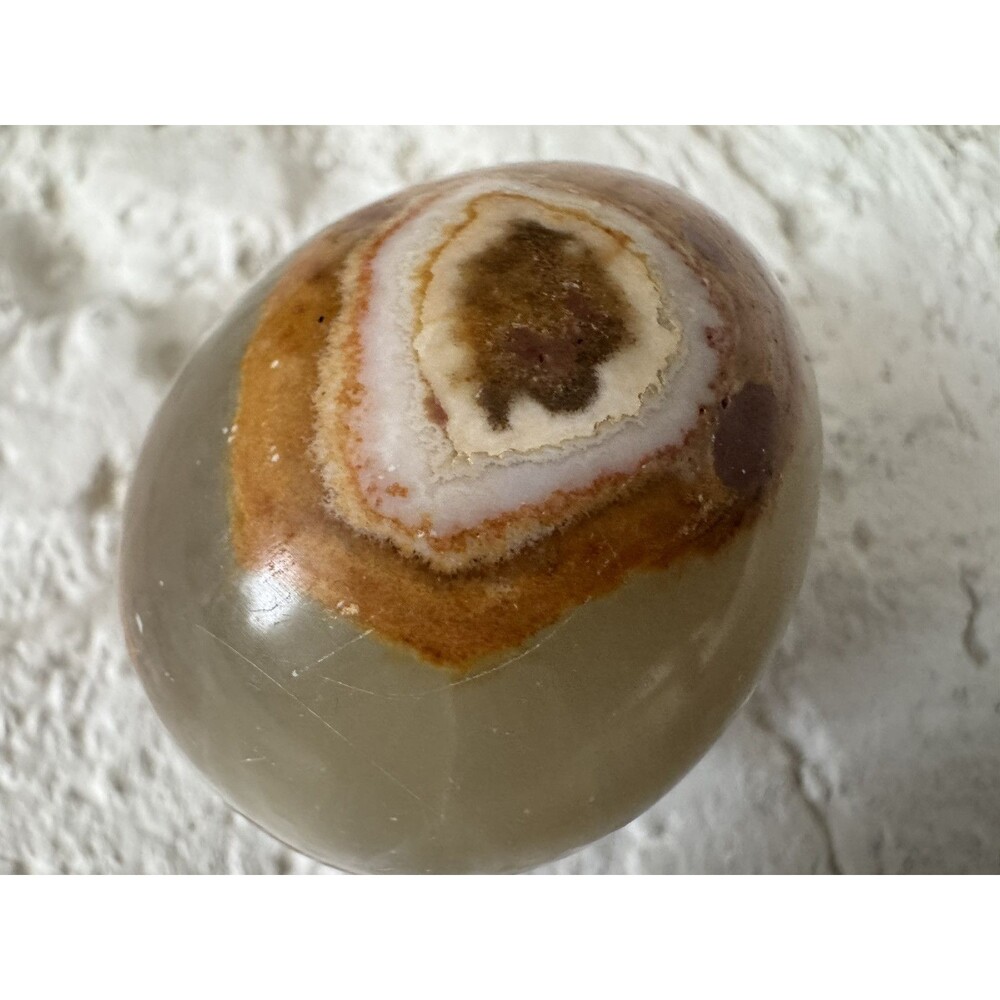 Flower Agate Quartz Crystal Polished Egg Madagascar